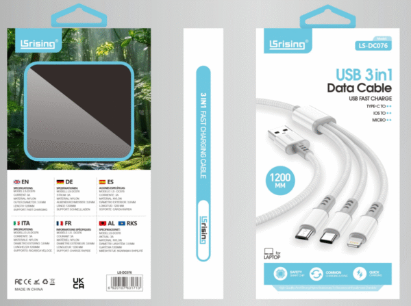 Cable tipo USB triple salida(240)