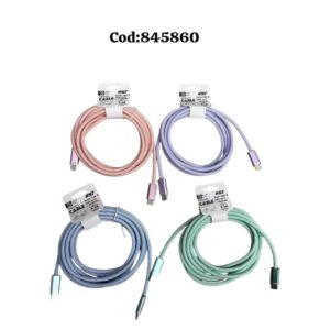 CABLE TIPO C-C 100W 1,8MTS (500)