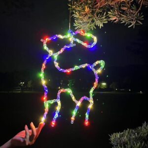 LUCES LED COLORES FORMA VENADO(50)