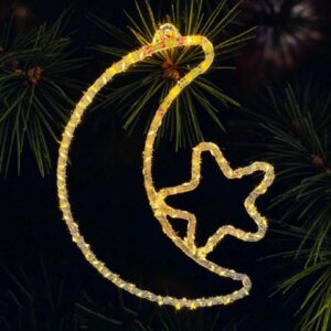 LUCES LED FORMA LUNA CON ESTRELLA(50)