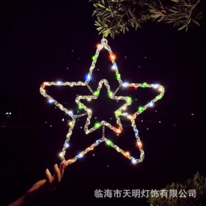 LUCES LED COLORES FORMA ESTRELLAS(50)