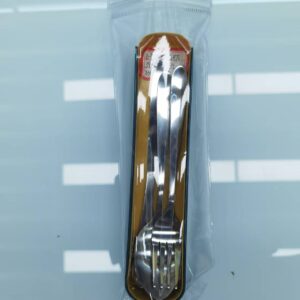 Set de cubiertos con mango pulido (cuchara, cuchillo y tenedor)(400)