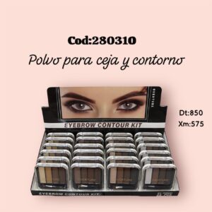 Polvo para cejas y contorno + brocha(576)
