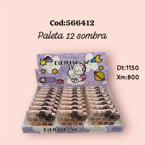 Paleta 12 sombra(384)