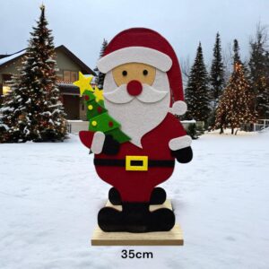 Decorativos estatico papa noel 35cm UNIDAD (144)