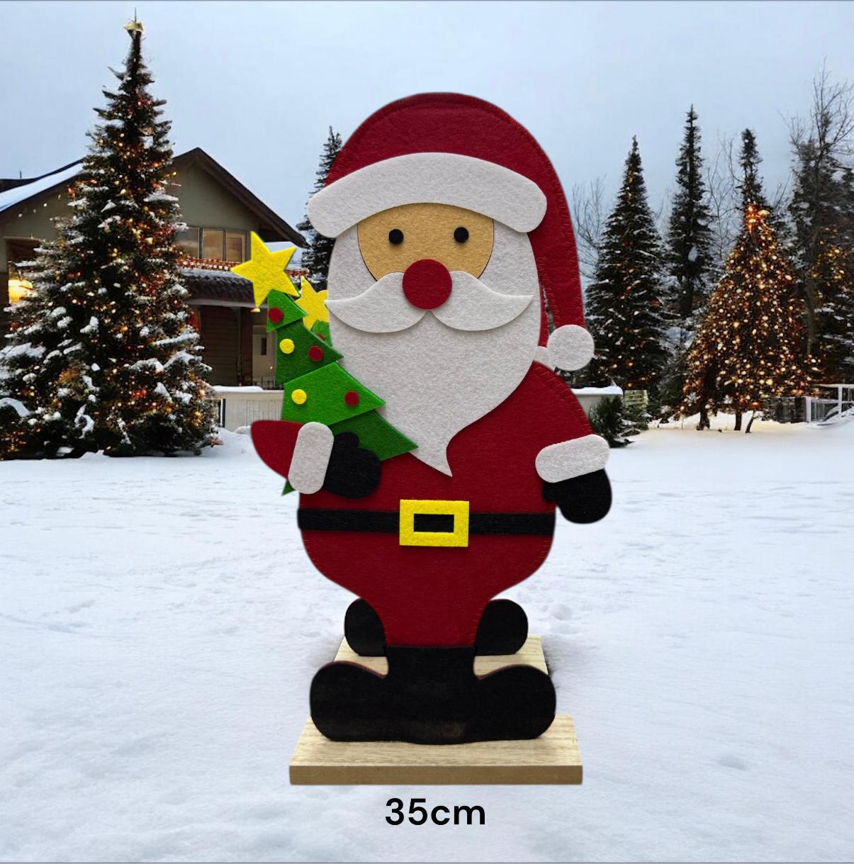 Decorativos estatico papa noel 35cm UNIDAD (144)