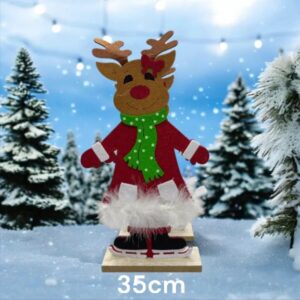 Decorativos estatico reno 35cm UNIDAD  (144)