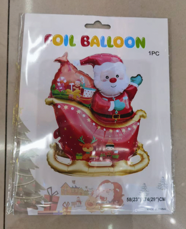 GLOBO INFLABLE PAPA NOEL 59*74CM