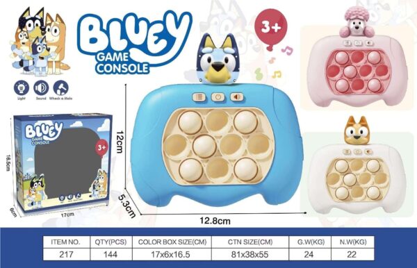 Consola de juego Bluuy de 5ª generación – 999 niveles, modo desafío rápido(144)