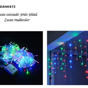 Luz cascada 3mts multicolor (100)
