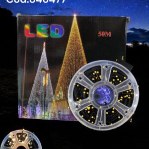 Luz navidena larga led 50mts amarillo(58)