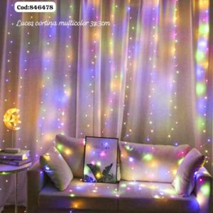 Luz cortina multicolor 3*3 (50)