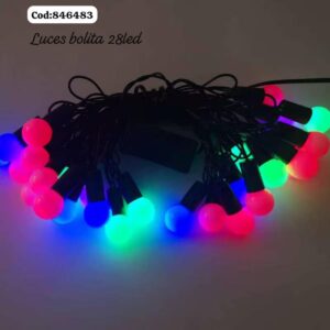 LUCES BOLITA 28 LED  (100)