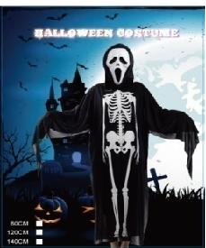 DISFRAZ ESQUELETO 110CM(240)