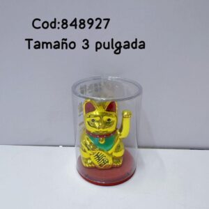 ADORNO GATO DE SUERTE  SOLAR 3 PULGADA(240) UND