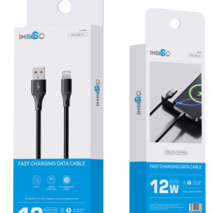 CABLE 12W USB-A A LICHTNING 1METRO IMS-C68-AL(504)