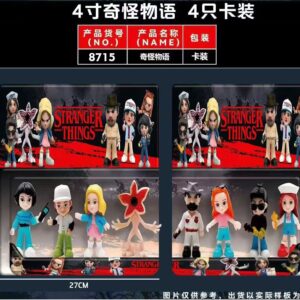 JUGUETE STRANGER THINGS 3.5PULGADA 4PCS(240)