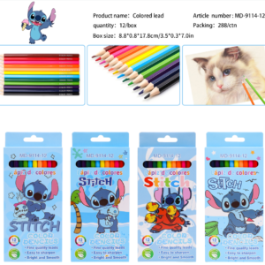 LAPIZ DE COLORES STICH(288)