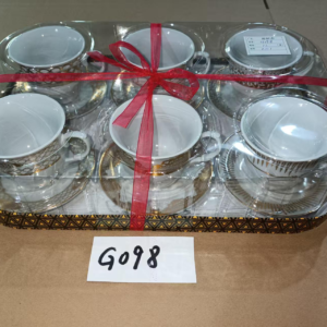 SET TAZA PARA CAFE 6PCS(12)